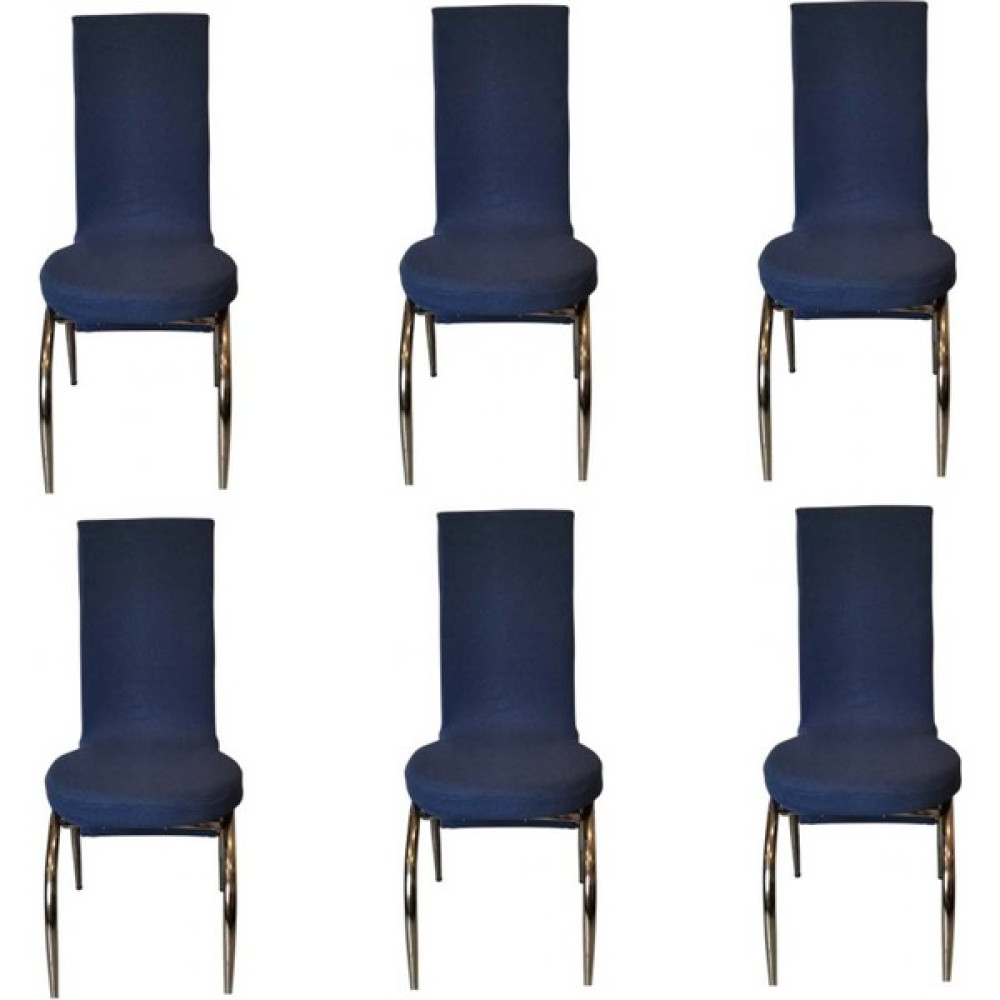 Kılıfsan Fransız Pamuklu Kumaş Kelebek Model Sandalye Kılıfı 6'lı Set - 50 x 50 cm - Lacivert Koltuk & Kanepe Örtüsü Fiyatı