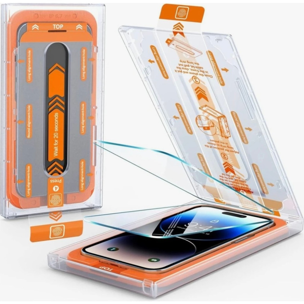 Kılıfsuar Apple iPhone 16 Pro Max Uyumlu Çekmeli Kırılmaz Cam Ekran Koryucu 9H Sertlik, Full HD, Kolay Uygulama - Şeffaf Diğer Fiyatı
