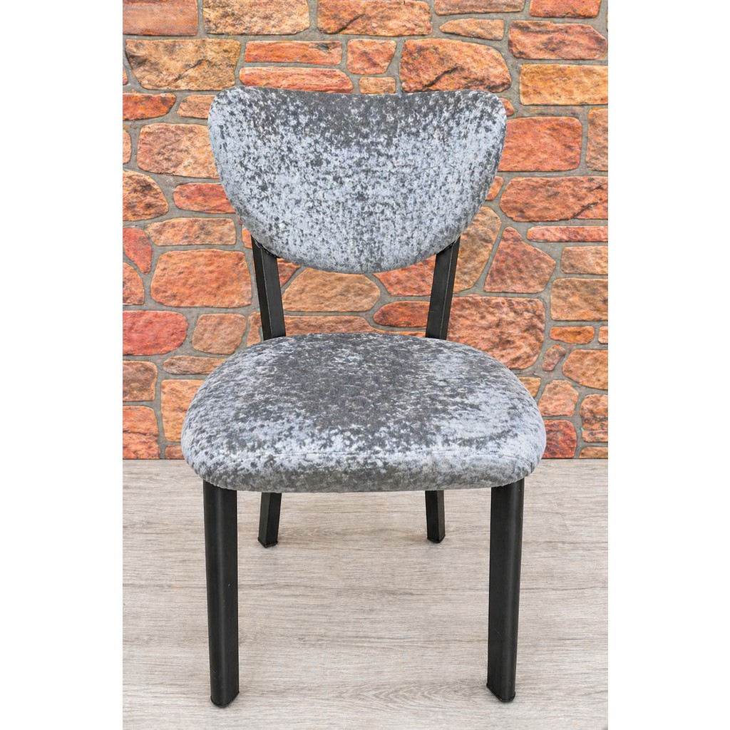 Kılıfteks Elma Sandalye Kadife Kılıfı - 45 x 54 cm - Gri Standart Sandalye Fiyatı