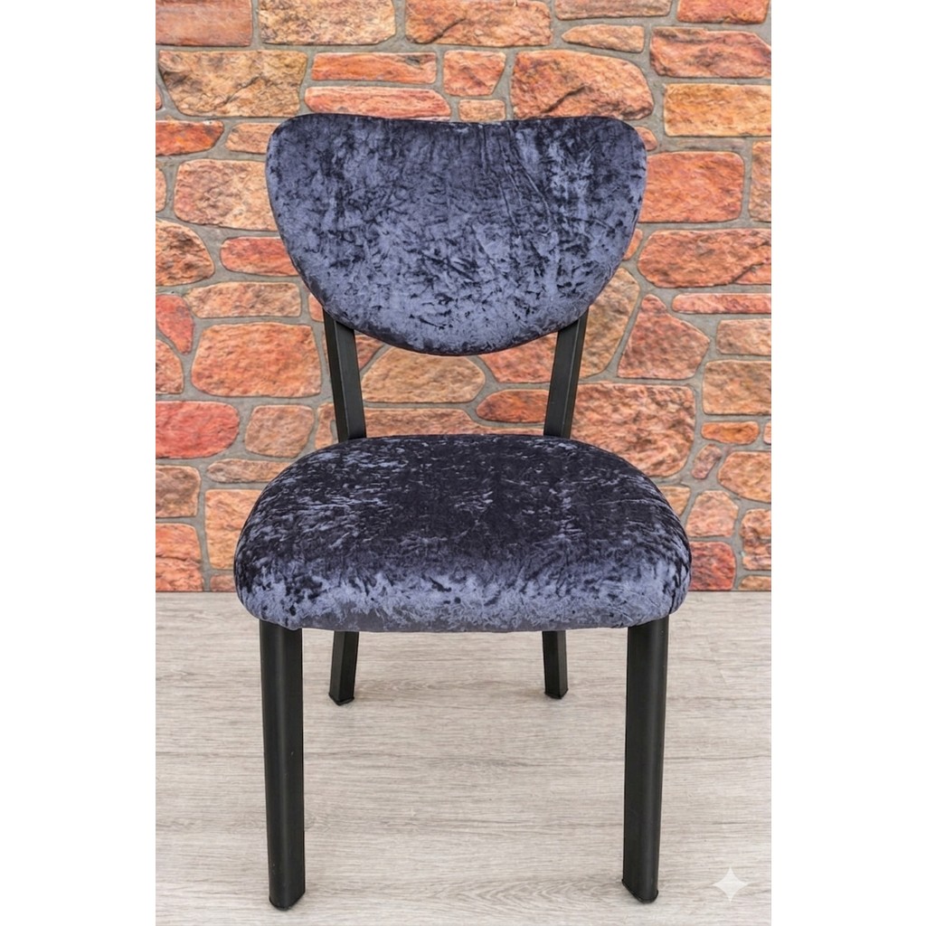 Kılıfteks Elma Sandalye Kadife Kılıfı - 45 x 54 cm - Koyu Mavi Standart Sandalye Fiyatı