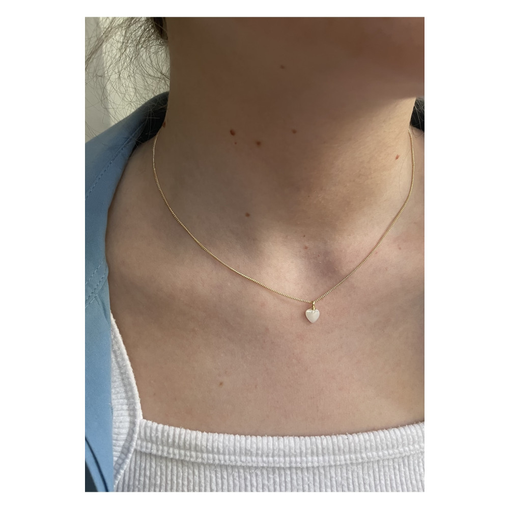 KİLİGİSTANBUL Minimal Sedefli Gold Kolye 50 cm Beden Bijuteri Kolye Fiyatı