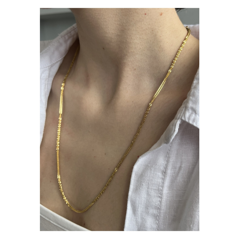 KİLİGİSTANBUL Unisex 60 Cm Ince Burgulu Zincir Kolye Standart Beden Bijuteri Kolye Fiyatı