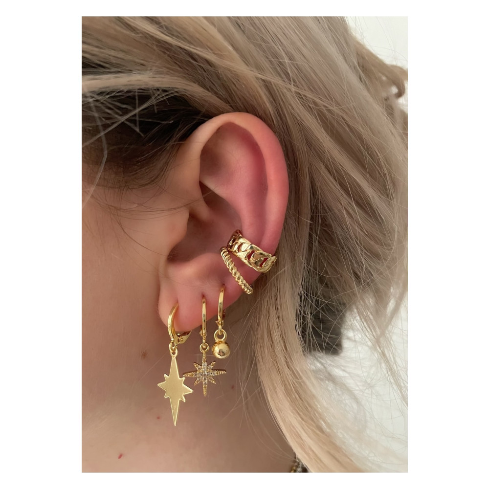 KİLİGİSTANBUL Zincir&burgu 2li Earcuff Bijuteri Küpe Fiyatı