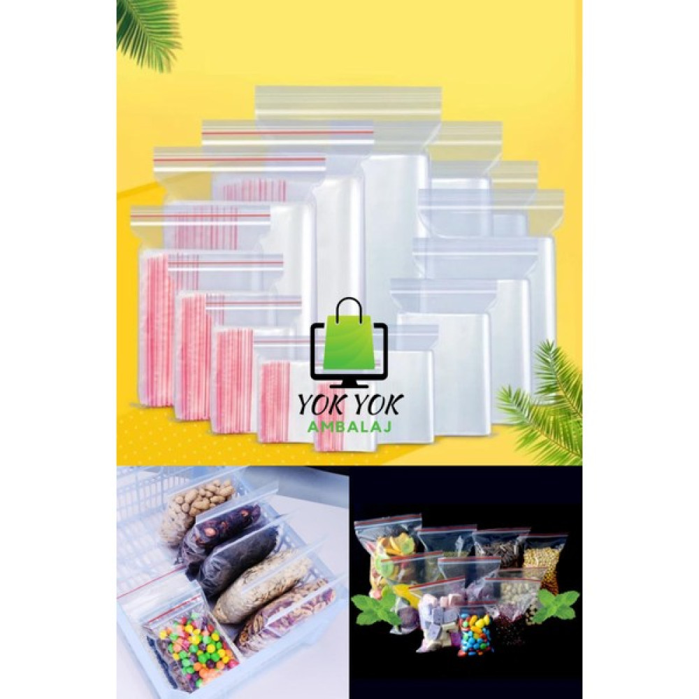 Kilitli Torba Kına Çerez Poşeti 10X12CM 100 Adet 1 Paket - Beyaz Buzdolabı Poşeti Fiyatı