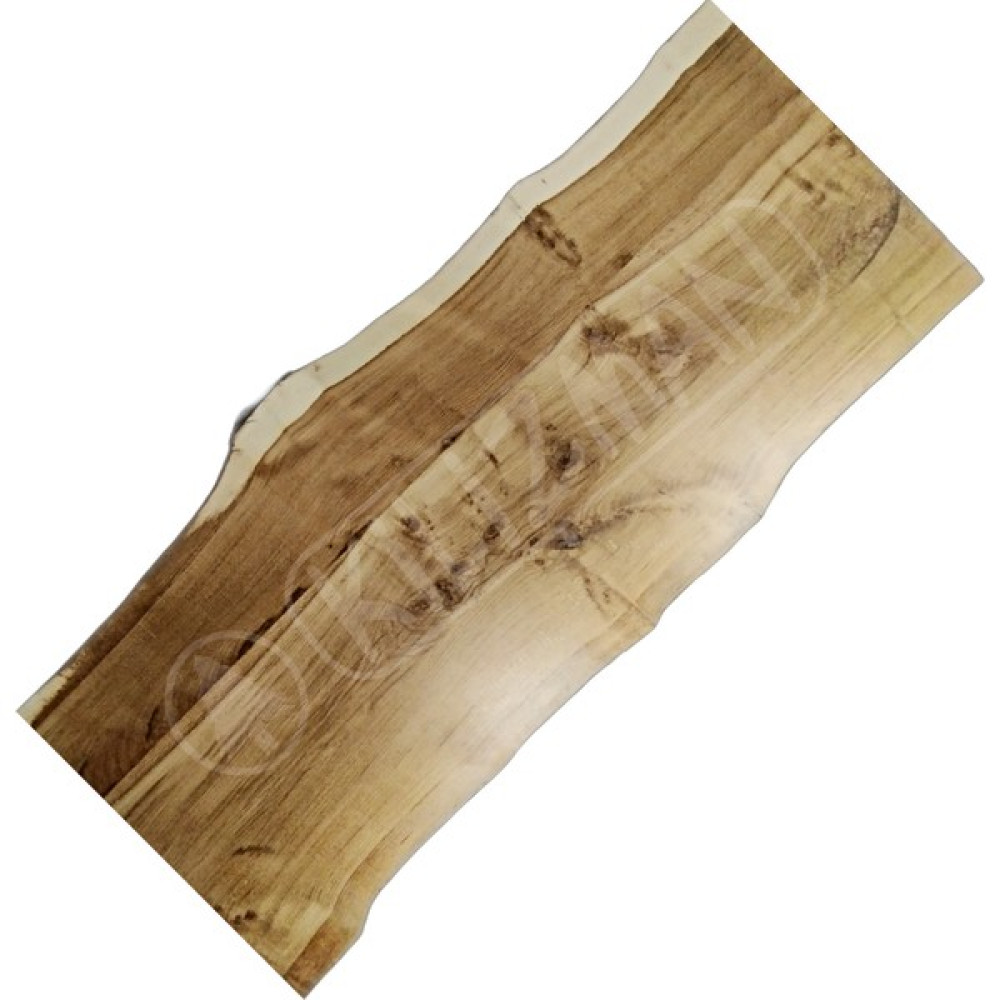 Kilizman Masif Turmalin Meşe Ahşap Kütük Kenarlı Masa Tablası - Açık Meşe - 80x200 cm Yemek & Mutfak Masası Fiyatı