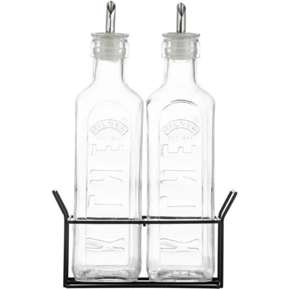 Kilner Metal Raflı Yağlık Sirkelik Seti - Şeffaf - 600 ml - 2 Adet Saklama Kapları Fiyatı