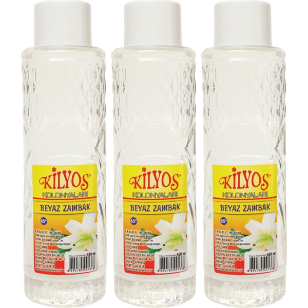 Kilyos Beyaz Zambak Kolonyası 400 ml x 3 Adet - 1,4 lt Oto Boyaları Fiyatı