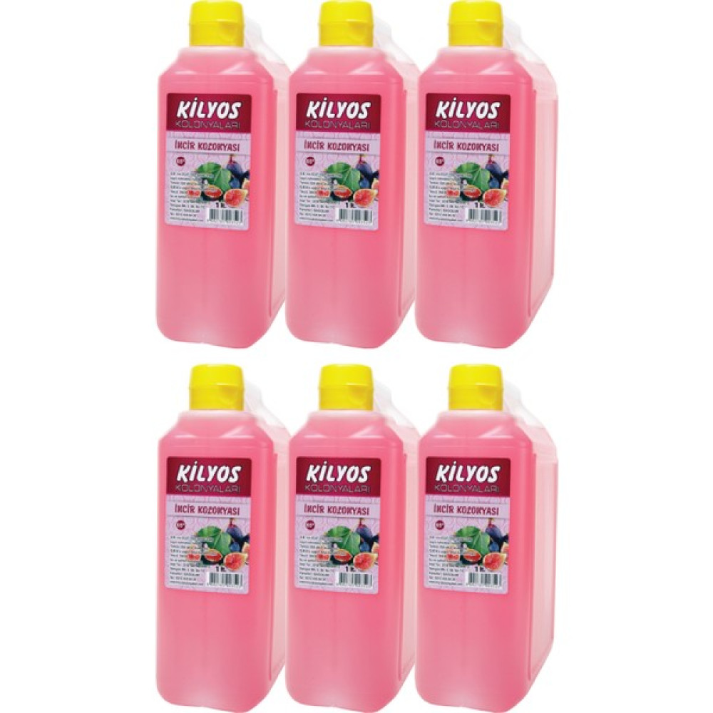 Kilyos Incir Kolonyası 1 Litre x 6 Adet - 1,6 lt Kolonya & Gülsuyu Fiyatı
