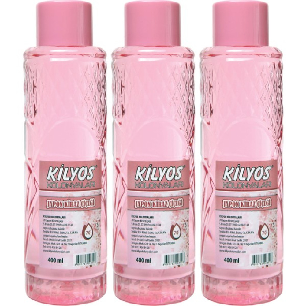 Kilyos Japon Kiraz Çiçegi 400ML x 3 Adet - 400,2 ml Kolonya & Gülsuyu Fiyatı