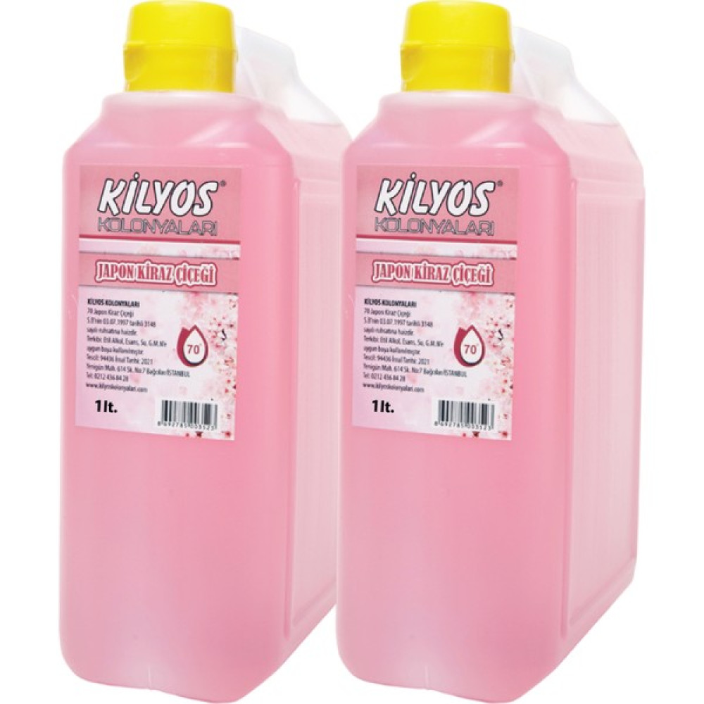 Kilyos Japon Kiraz Çiçegi Kolonyası 1 Litre x 2 Adet - 1 lt Kolonya & Gülsuyu Fiyatı