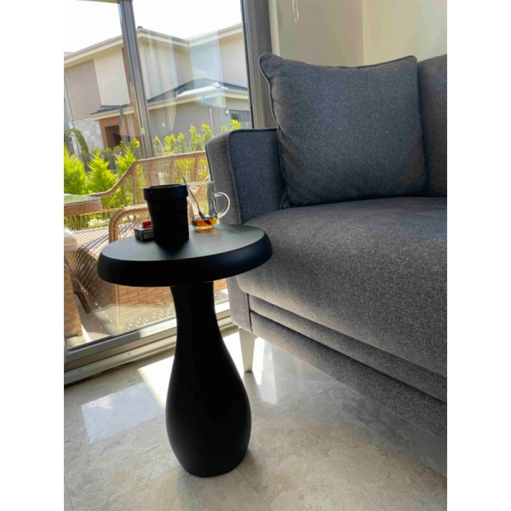 Kima Home Vazo Mantar Sehpa 43 cm - Siyah Yan Sehpa Fiyatı