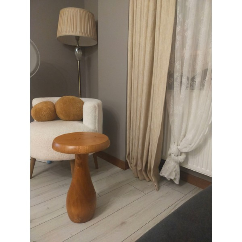 Kima Home Vazo Mantar Sehpa 48 cm - Açık Ceviz Yan Sehpa Fiyatı