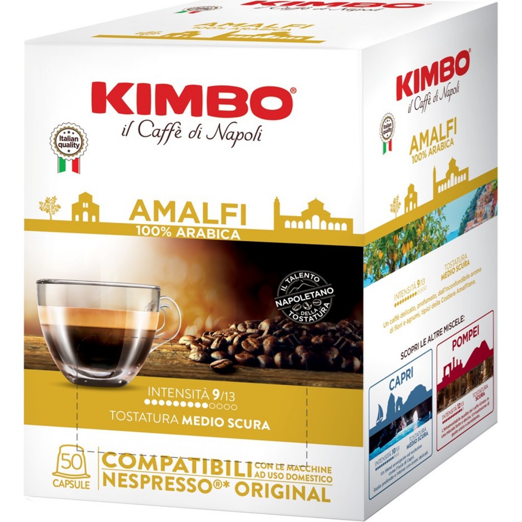 Kimbo Amalfi 100% Arabica Nespresso Uyumlu Kapsül Kahve (50’li Kutuda) - 50 Adet Diğer Fiyatı