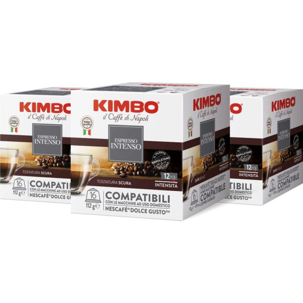 Kimbo Intenso Dolce Gusto Uyumlu Kapsül Kahve (16'lı Kutuda) (3'lü Set) - 16 Adet Diğer Fiyatı