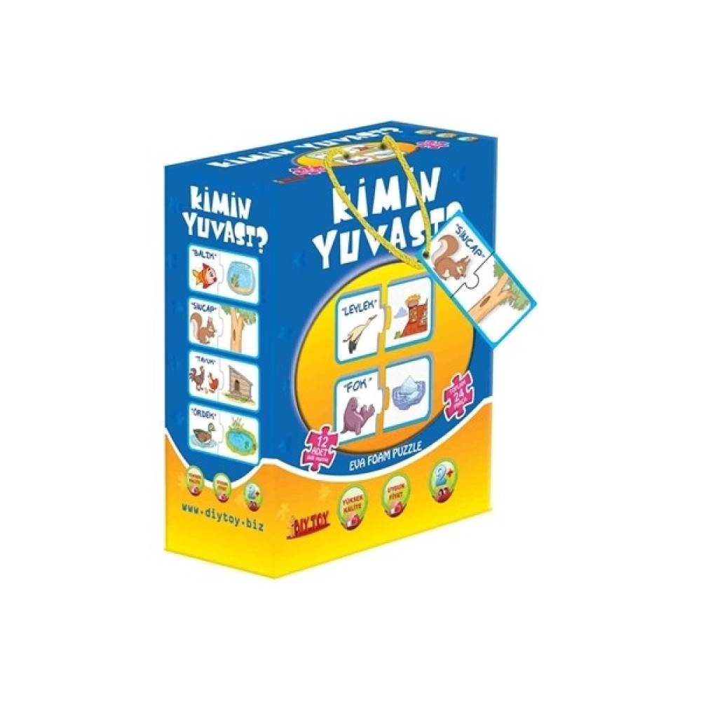 Kimin Yuvası? Puzzle Okul Öncesi Eğitici & Öğretici Kitaplar Fiyatı