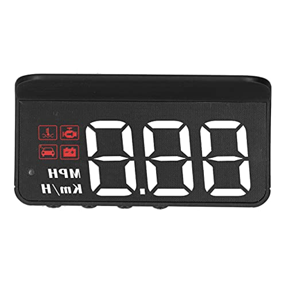 KIMISS OBD2 HUD, Windshield Projector Multi Function Gauge Alarm Fatigue Driving Reminder