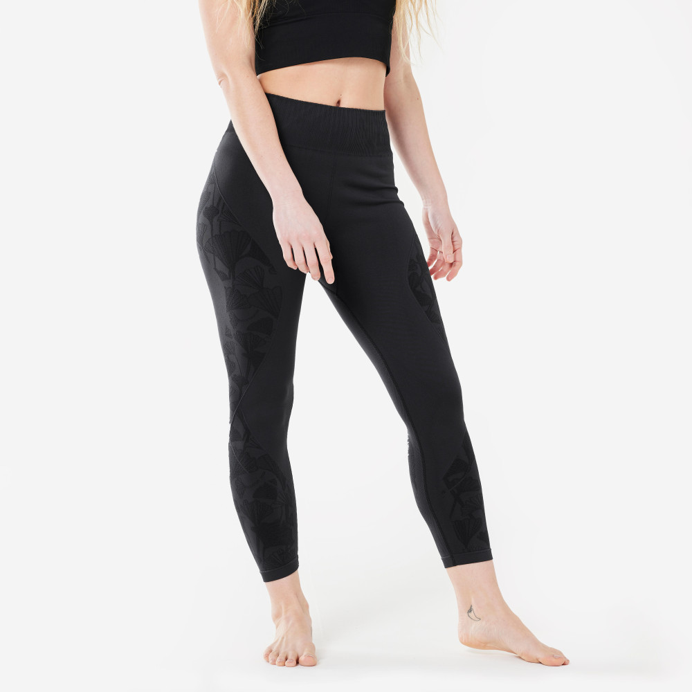 Kimjaly Kadın Siyah 7/8 Dikişsiz Spor Taytı Dyn - Yoga Giyim (Outdoor) Fiyatı