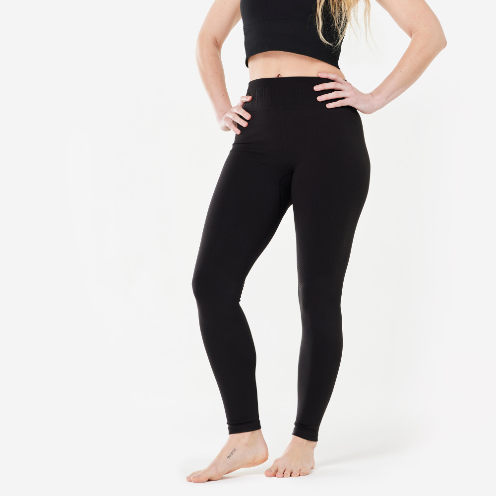 Kimjaly Kadın Siyah Dikişsiz Uzun Tayt - Yoga/Pilates Giyim (Outdoor) Fiyatı