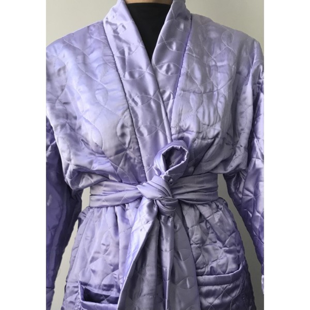 Kimonos Shop Lila Oversize Bağlama Detaylı Kapitone Mont Bayan Mont Fiyatı