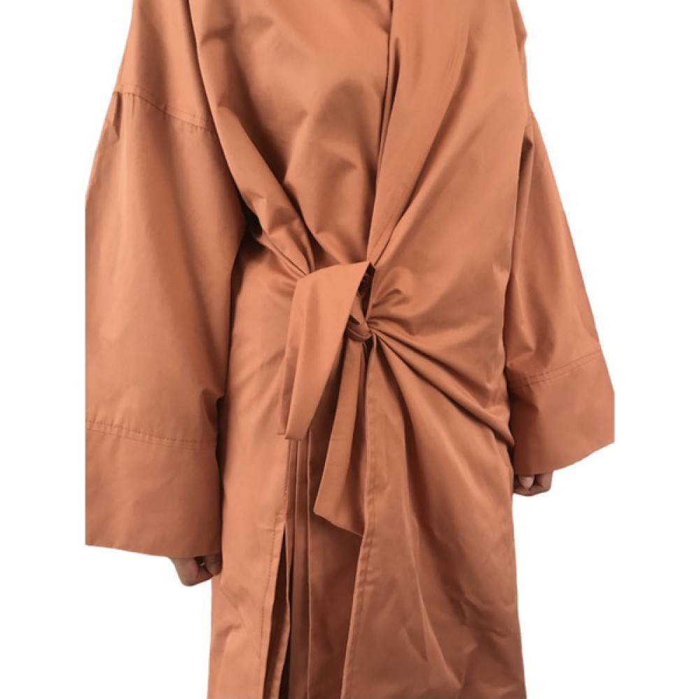 Kimonos Shop Oversize Su Itici Turuncu Trençkot Kadın Trençkot Fiyatı