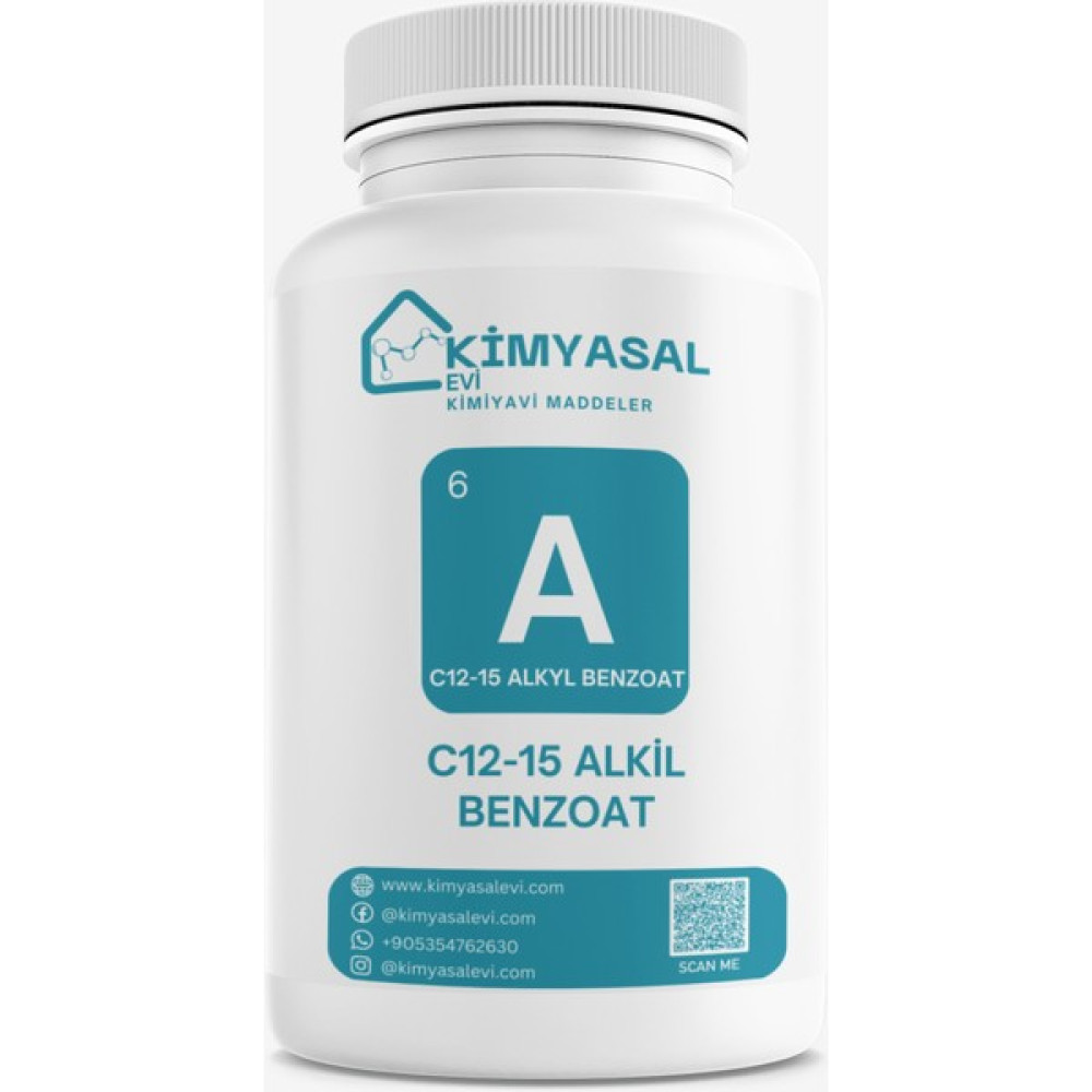 Kimyasal Evi C12-15 Alkil BENZOAT-C12-15 Alkyl Benzoate Hammadde 100G Okul Malzemeleri Fiyatı