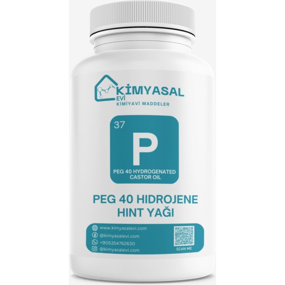 Kimyasal Evi Peg 40 Hıdrojene Hınt Yağı-Peg 40 Hydrogenated Castor Oıl Hammadde 500G Okul Malzemeleri Fiyatı