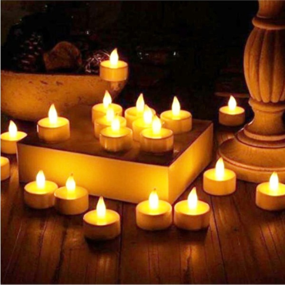 Kına Malzemecim Tealight Işıklı Dumansız Sarı LED Pilli Mum 24 Adet Pil Dahil Dekoratif Mum Fiyatı