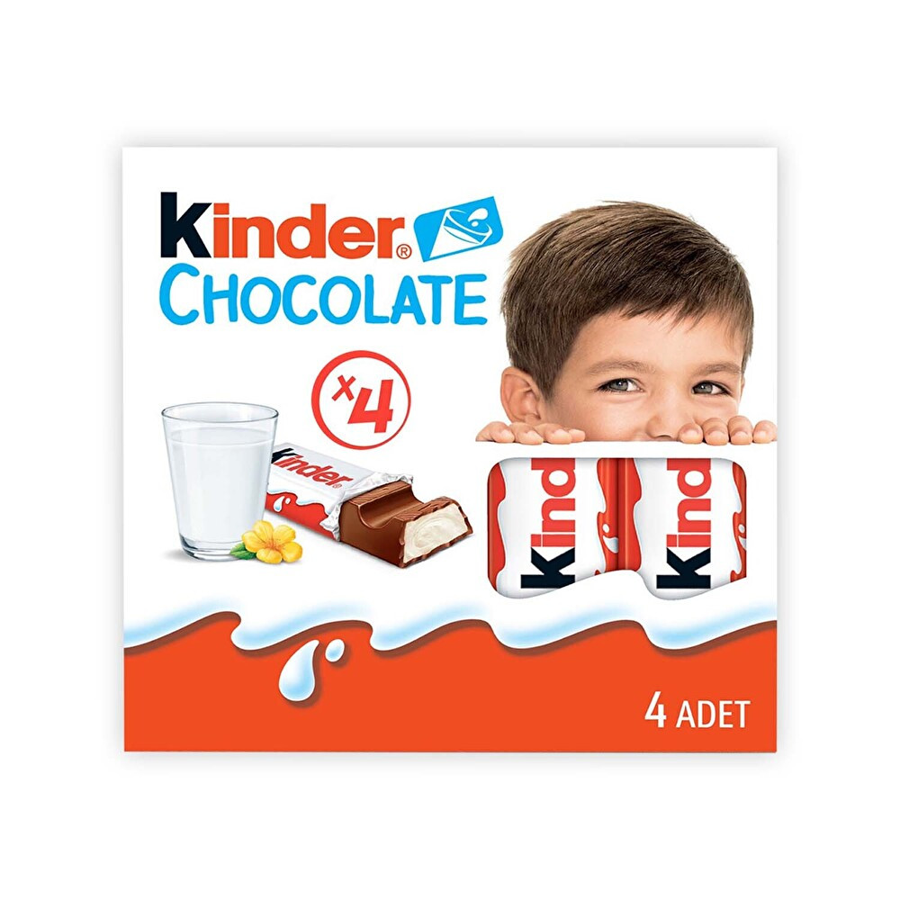 Kinder Chocolate 4'lü 50 g Çikolata ve Gofret Fiyatı