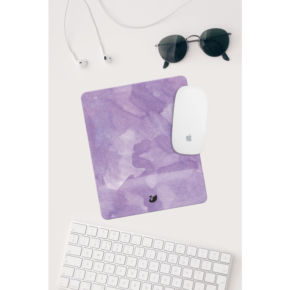 Kinder Garden Mor Desenli Bilek Destekli Dikdörtgen Mouse Pad Mouse Altlığı Mouse Pad Fiyatı