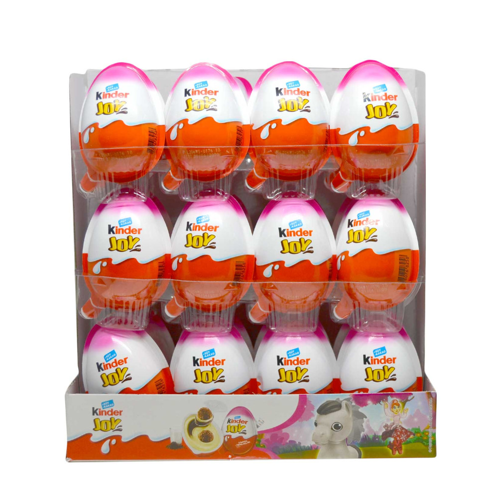 Kinder Joy Sürpriz Yumurta Kızlara Özel Oyuncaklı 24'lü Kutu Çikolata ve Gofret Fiyatı