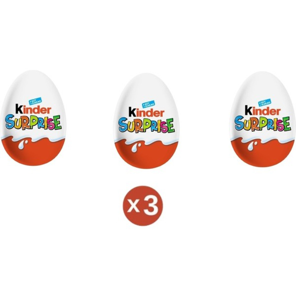 Kinder Sürpriz Yumurta 20 G - 3 Adet - 20 gr Çikolata ve Gofret Fiyatı
