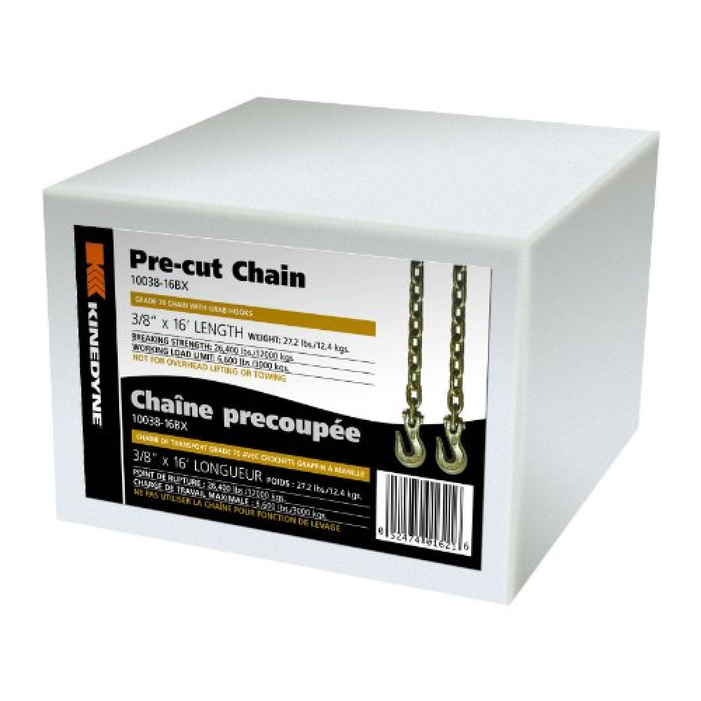 Kinedyne (10038-16BX 3/8" x 16' Grade-70 Transport Chain Assembly