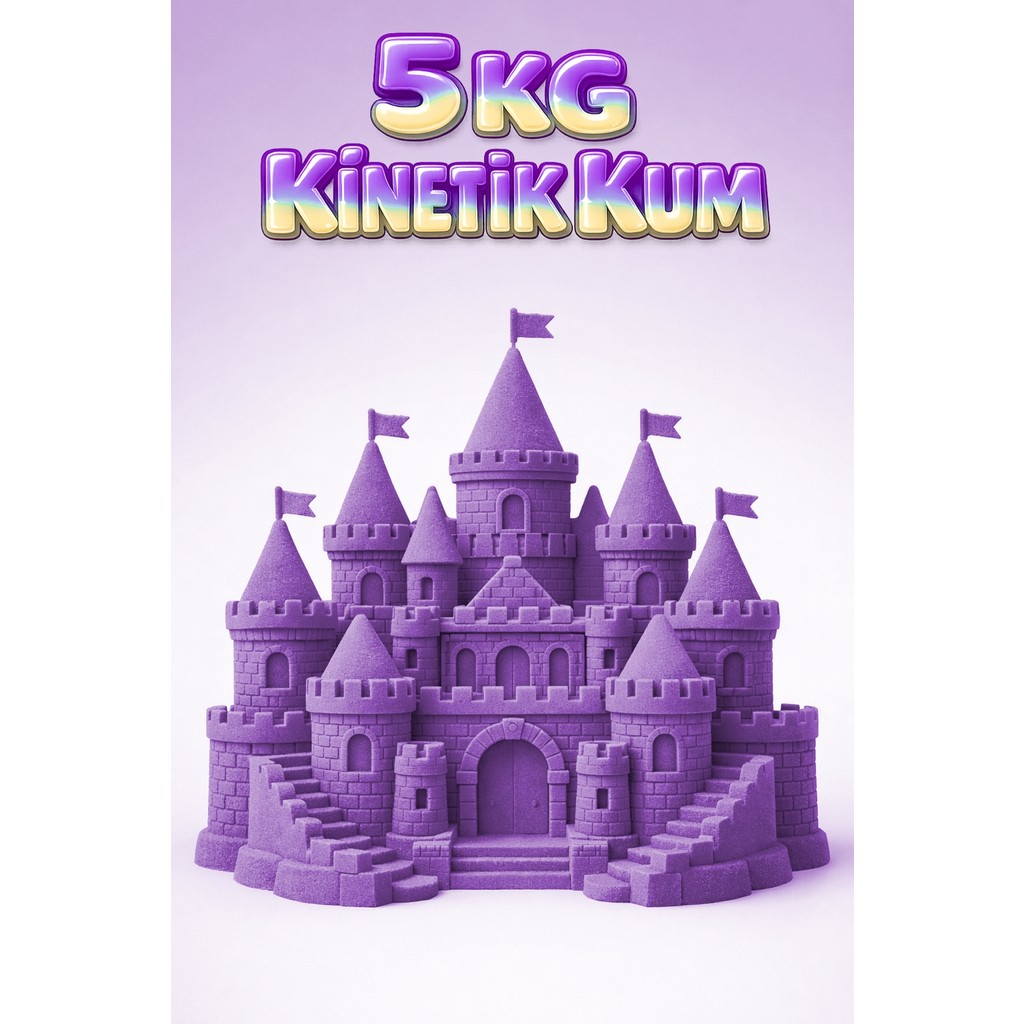 Kinetic Sand 5 kg Kinetik Kum - Eğitici ve Öğretici Oyun Kumu - Mor Diğer Fiyatı