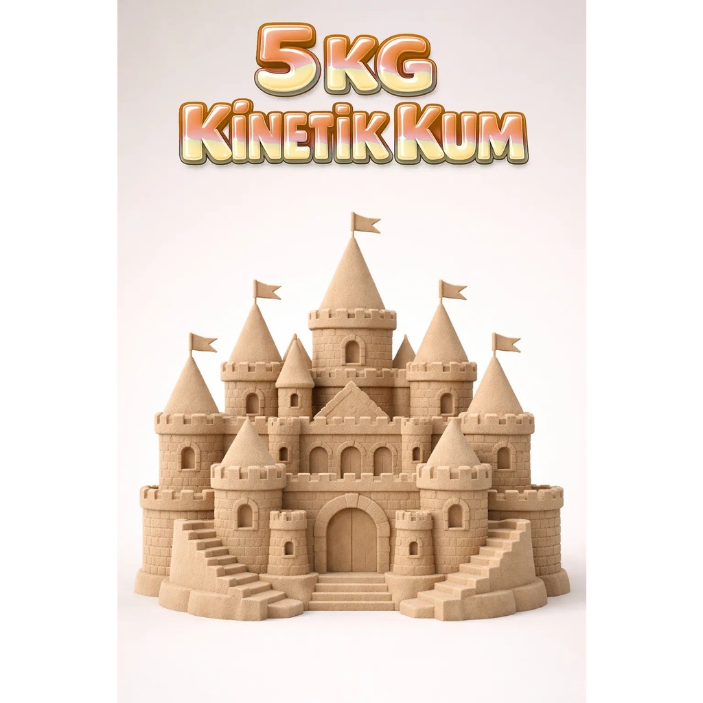 Kinetic Sand 5 kg Kinetik Kum - Eğitici ve Öğretici Oyun Kumu - Natürel Diğer Fiyatı