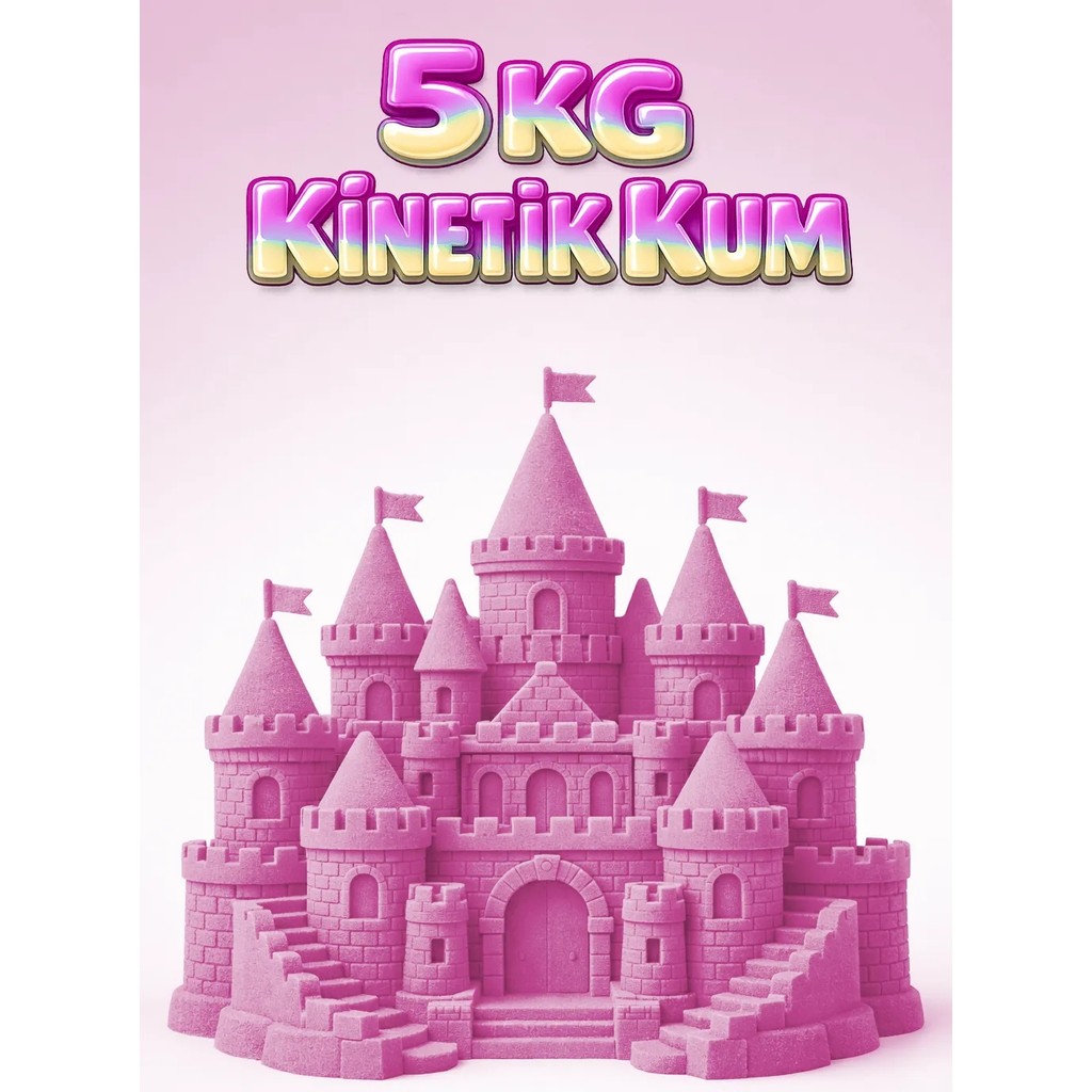 Kinetic Sand 5 kg Kinetik Kum - Eğitici ve Öğretici Oyun Kumu - Pembe Diğer Fiyatı