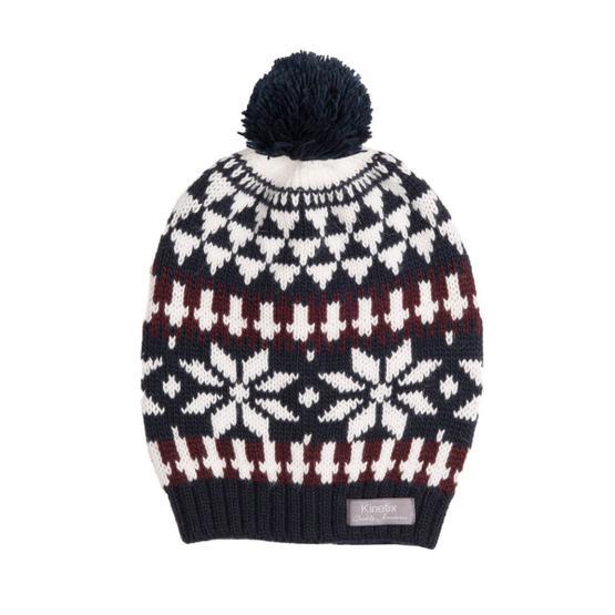Kinetix A5224558 Menekşe Ekru Lacivert Unisex Bere