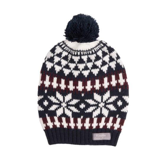 Kinetix A5224558 Menekşe Ekru Lacivert Unisex Bere