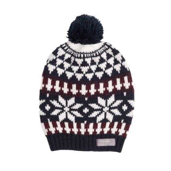 Kinetix A5224558 Menekşe Ekru Lacivert Unisex Bere