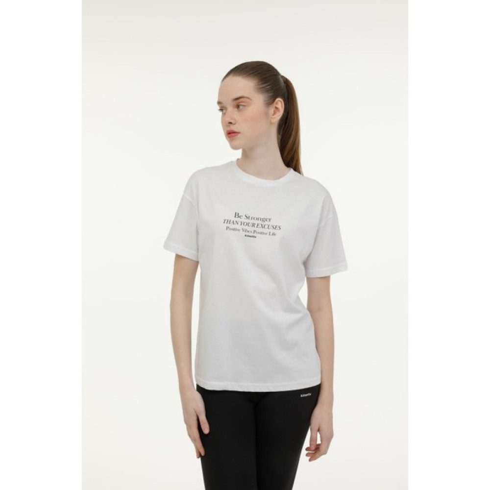 Kinetix Wl Dalıa 11T9000 3fx Beyaz Kadın Kısa Kol T-Shirt Bayan T-shirt Fiyatı