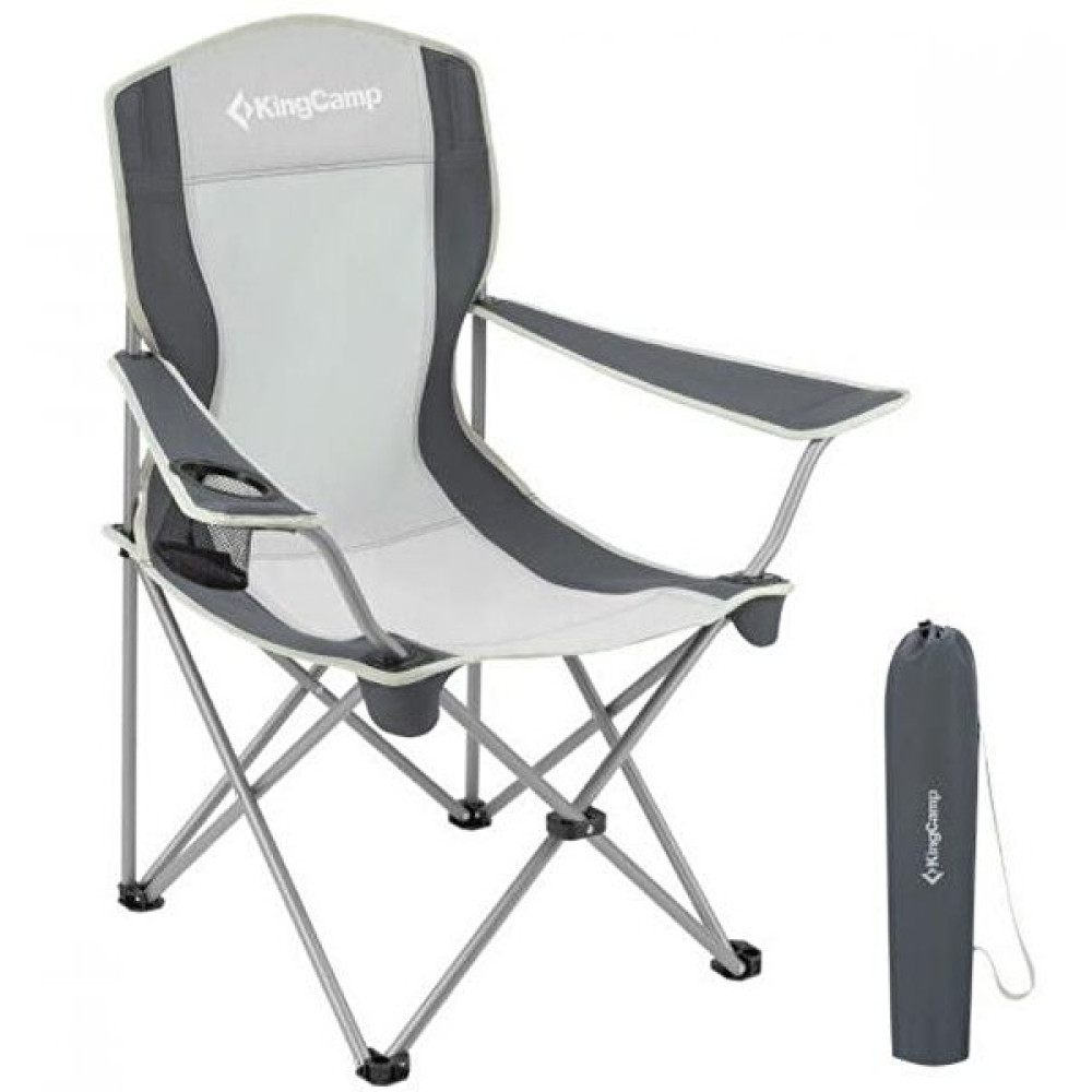 King Camp Katlanır Siyah-Gri Outdoor Sandalye Bahçe Sandalyesi Fiyatı