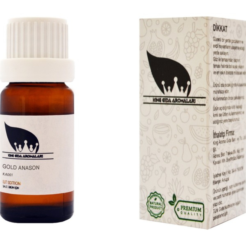 King Gıda Aromaları Altın Seri Anason Karışımı Kiti Elit Edition KA061 - 10 ml Oto Boyaları Fiyatı