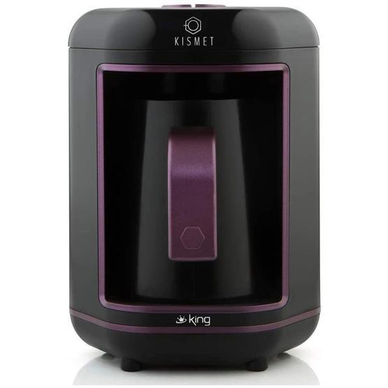 King K-605 Kısmet 550 W 400 ml 4 Fincan Kapasiteli Türk Kahve Makinesi Mor