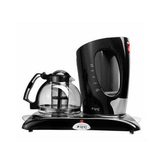 King K-8260T Tea Express 2000 W 1.2 lt Demleme 1.7 lt Su Isıtma Kapasiteli Çay Makinesi Siyah Çay Makineleri Fiyatı