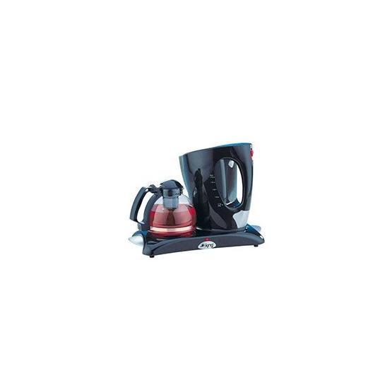 King K-8260T Tea Express 2000 W 1.2 lt Demleme 1.7 lt Su Isıtma Kapasiteli Çay Makinesi Siyah