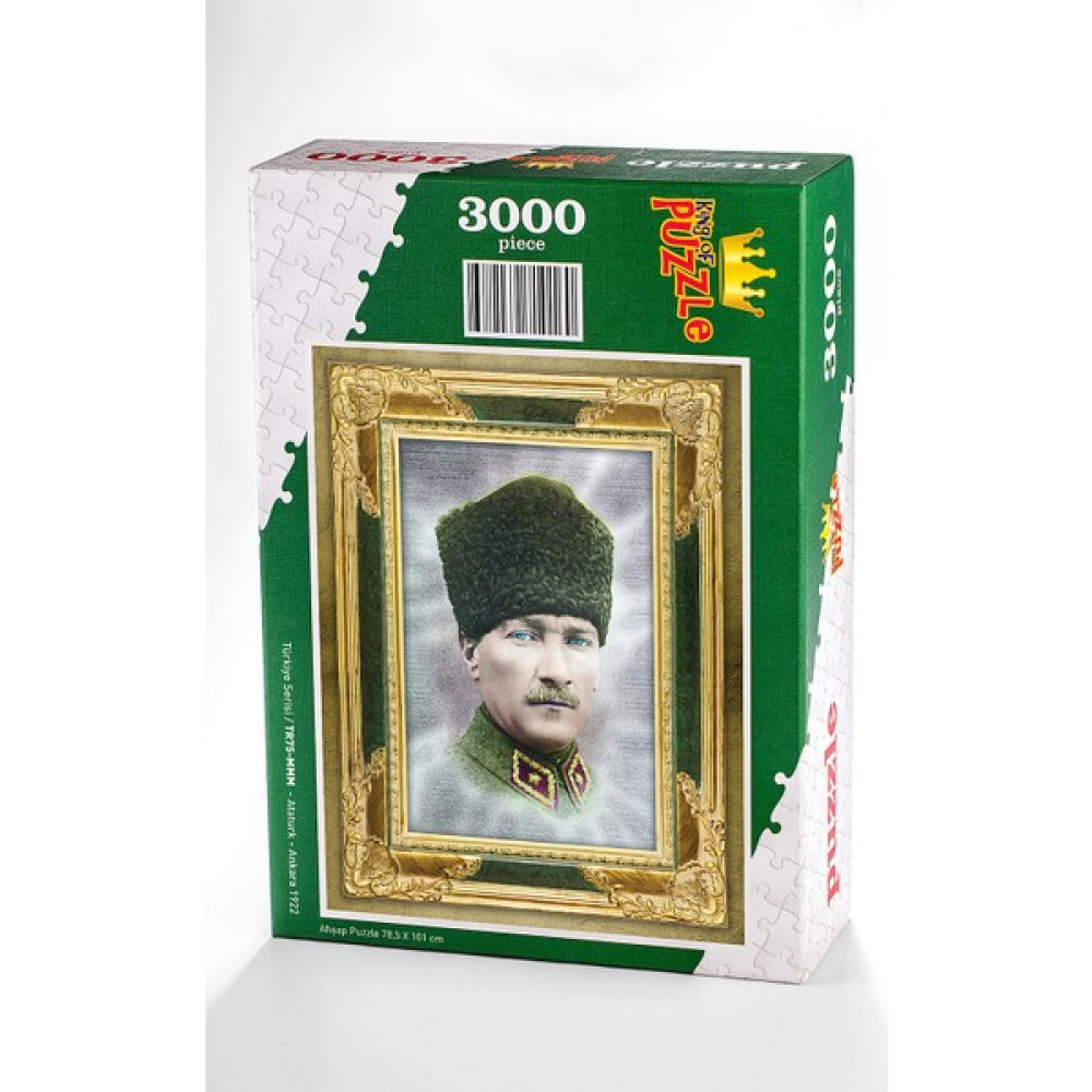 King Of Puzzle Atatürk - Ankara 1922 Ahşap Puzzle 3000 Parça (Tr75-Mmm) Puzzle & Aksesuarları Fiyatı