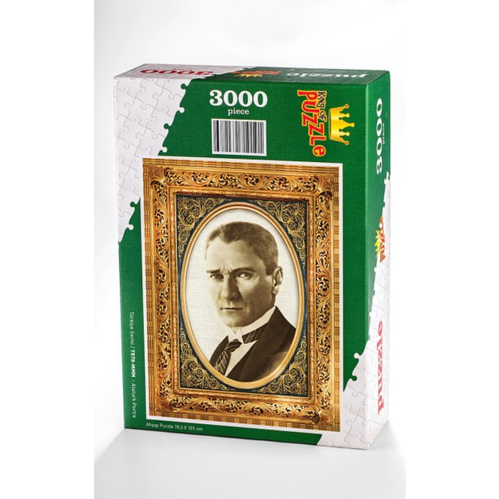 King Of Puzzle Atatürk Portre Ahşap Puzzle 3000 Parça (TR78-MMM) Oto Boyaları Fiyatı