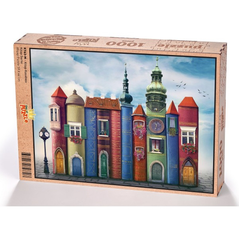 King Of Puzzle Kitap Kasabası Ahşap Puzzle 1000 Parça Oto Boyaları Fiyatı