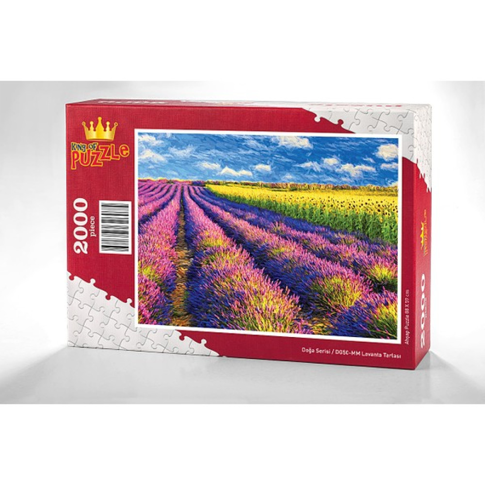 King Of Puzzle Lavanta Tarlası Ahşap Puzzle 2000 Parça (DG50-MM) Puzzle & Aksesuarları Fiyatı