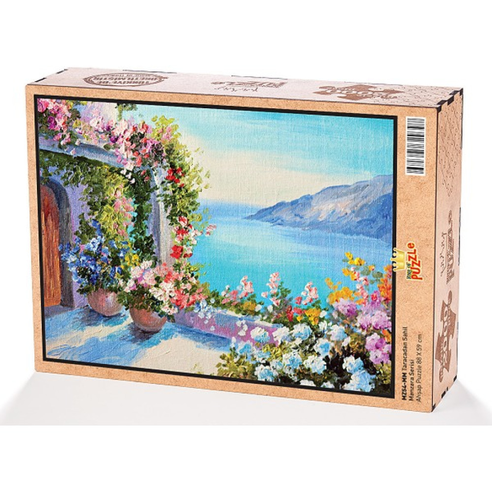 King of Puzzle Taraçadan Sahil Ahşap Puzzle 2000 Parça Puzzle & Aksesuarları Fiyatı