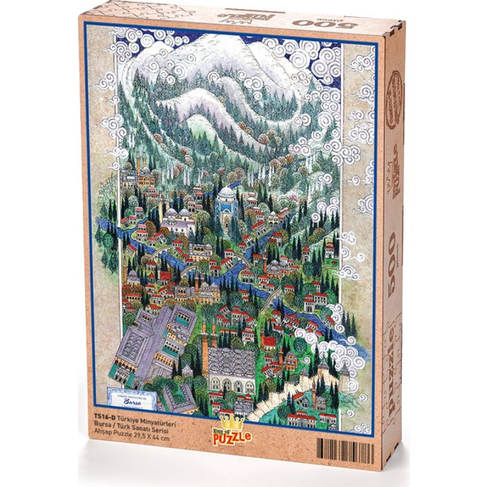 King Of Puzzle Türkiye Minyatürleri - Bursa - Nusret Çolpan Ahşap Puzzle 500 Parça Oto Boyaları Fiyatı